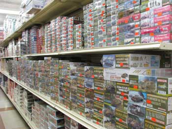 We have many model kits - armor and tanks on our shelves.